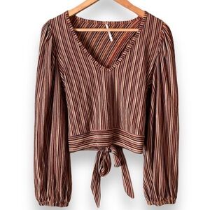Free People Multi Striped Top